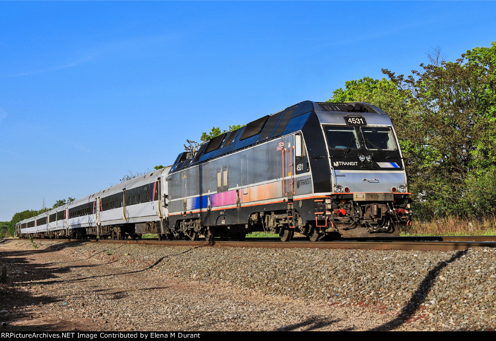 NJT 4501 on train 5439